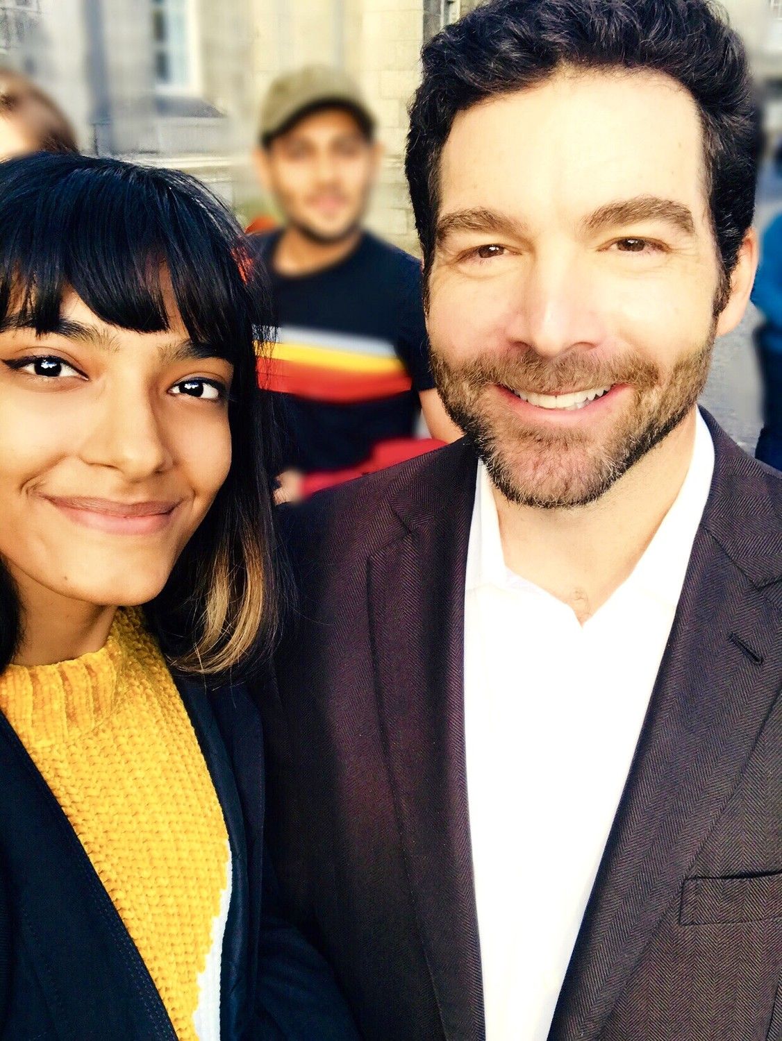 With the CEO of LinkedIn, Jeff Weiner.