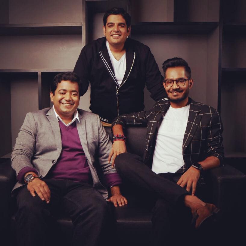 The trio! (From left: Romani Saini, Gaurav Munjal, Hemesh Singh)