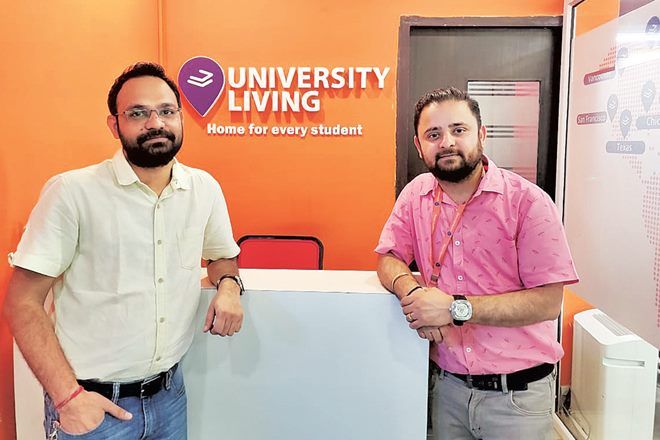 Mayank Maheshwari, co-founder and Saurabh Arora, co-founder & CEO, University Living                                                                                                                                                              
Image source: Financial Express