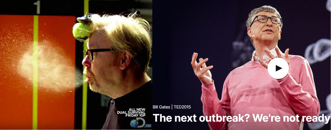 Mythbusters “Flu Fiction” and Bill Gates’ Ted Talk — Screenshots