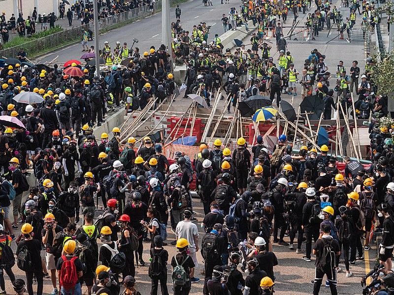 The Kwong Tong March took place on August 24, 2019 as part protests against the Kong extradition bill. Photo by Studio Incendo, 2019