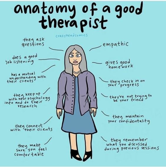 Anatomy of a Good Therapist, by Crazy Head Comics