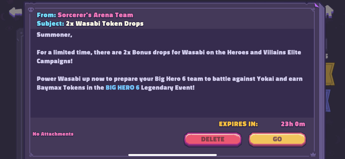 An unexpected, limited time event in a mobile game.