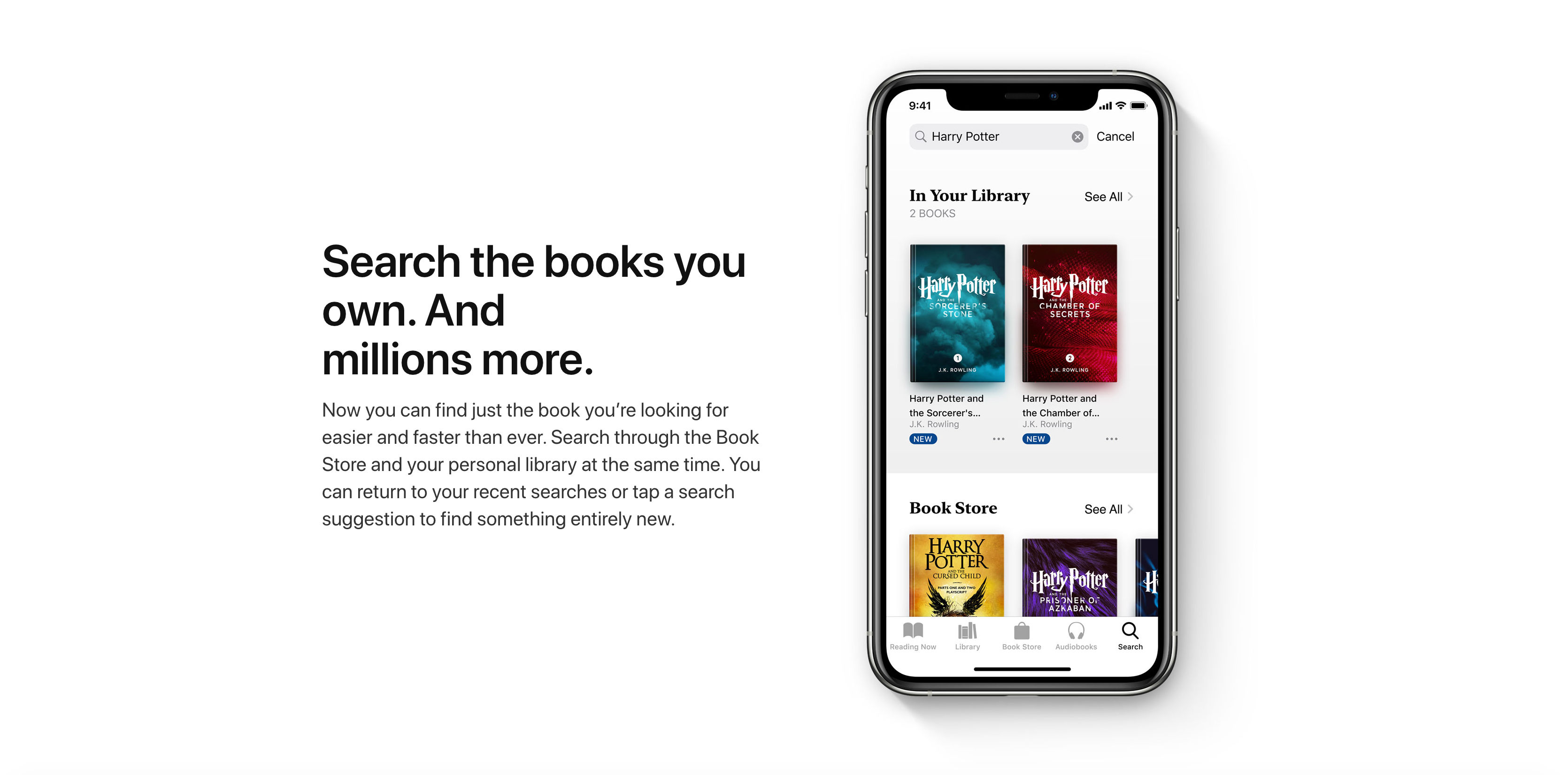 Want to read a book? Apple Books has MILLIONS to choose from! | Credit: Apple.com