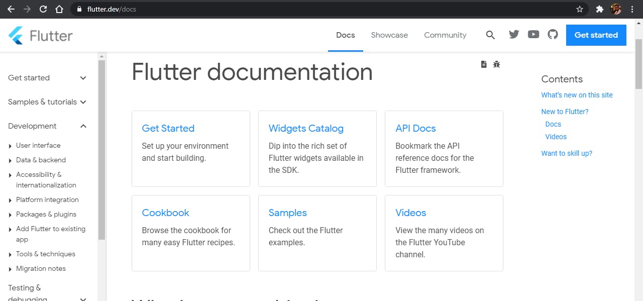 Flutter Official Documentation