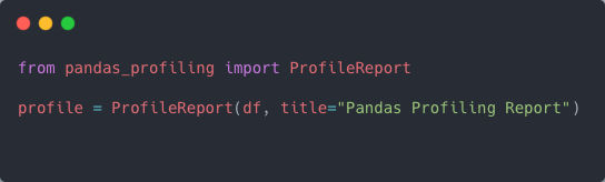 pandas-profiling demo code