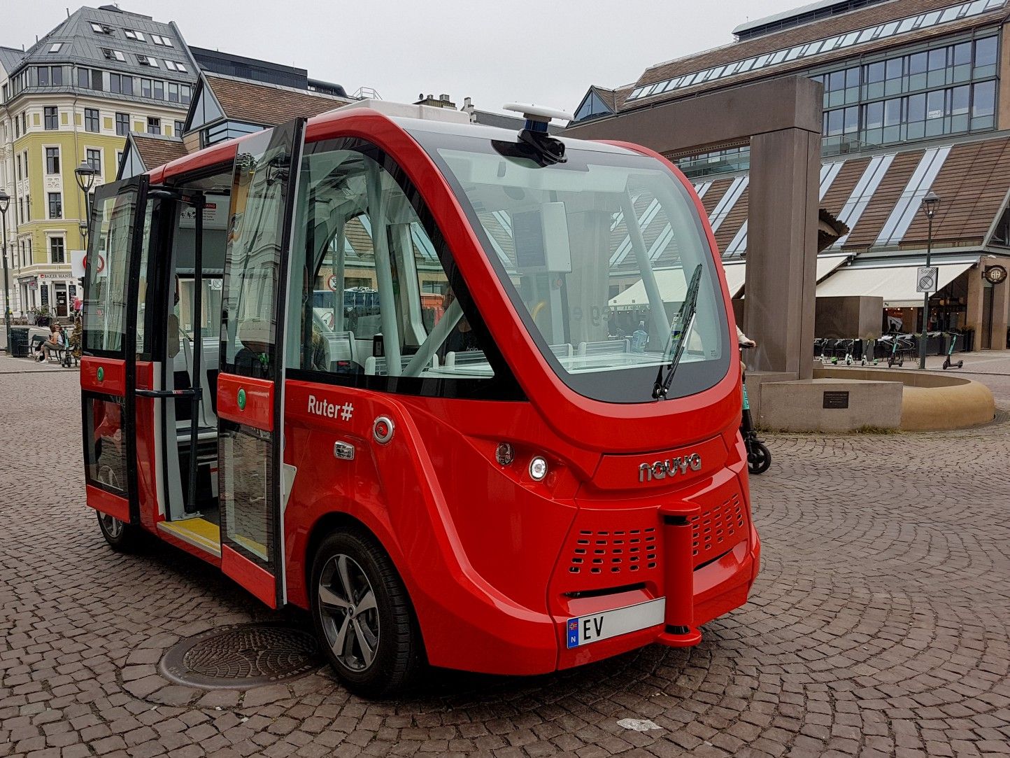 Self driving bus in Oslo, Norway