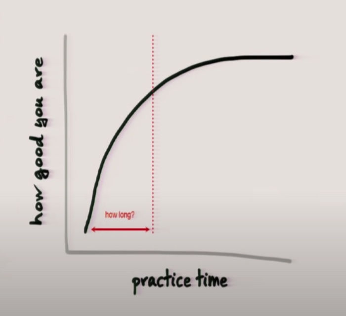 The famous learning curve (Source)