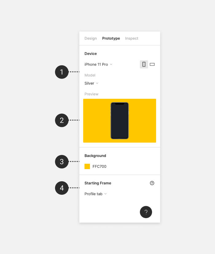 Adjust Prototype Settings