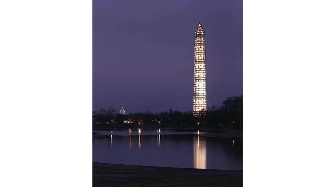 Washington Monument scaffolding. Image source: Michael Graves
