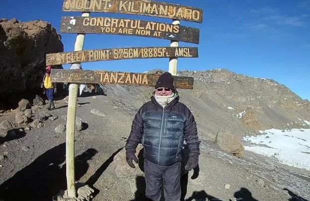 Stella Point on the rim of Kilimanjaro