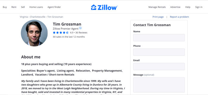 Zillow’s original design