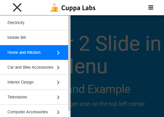 Similar text size and weight create a relation and indicate that they perform similar actions.