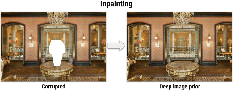 Image Inpainting using deep image prior-Source