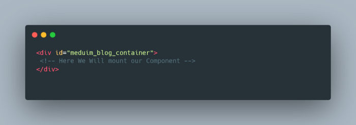 Example Container