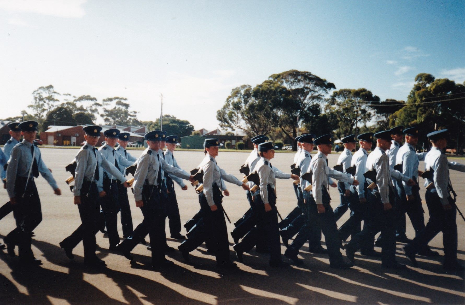 Author’s photo, Graduation Parade from Air Force basic training.