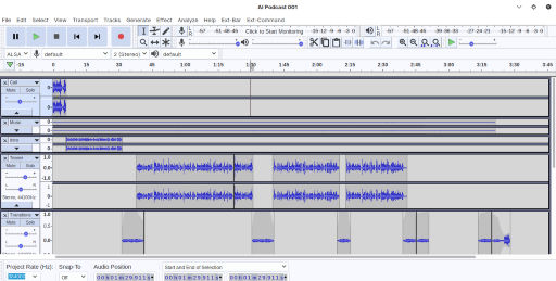 Source: Audacity Screenshot — courtesy by the author.