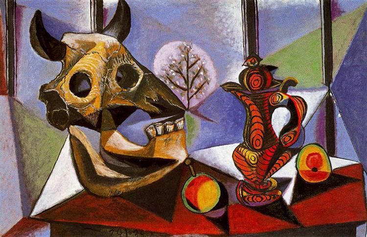 Still Life With Bull’s Skull, Pablo Picasso, 1939. Source