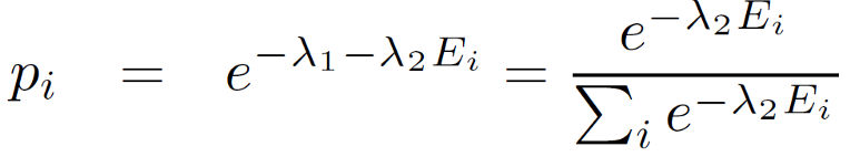 Maximal entropy distribution subject to the constraints of fixed mean energy and normalization conditions | Skanda Vivek