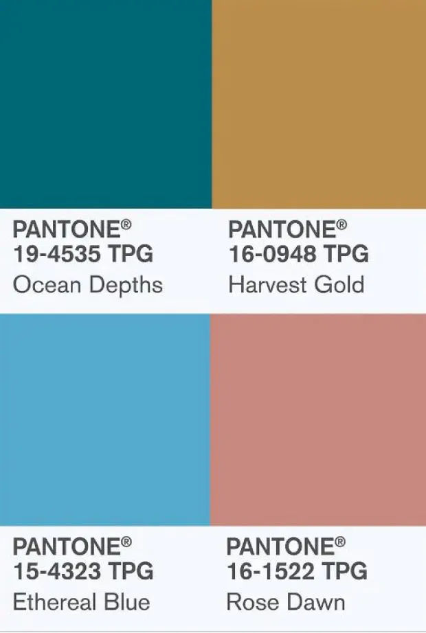 (Photo by Pantone Institute showing best Instagram colors)