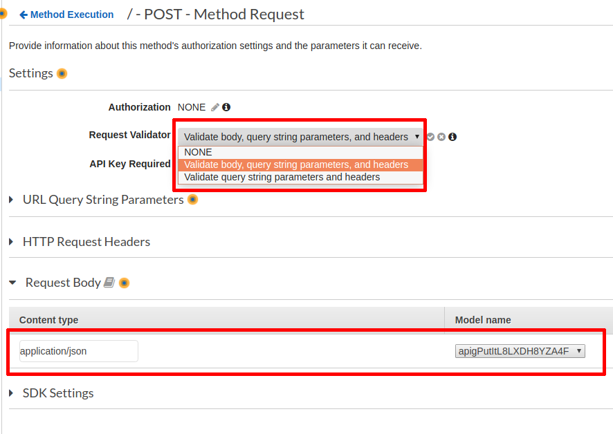 In Method Request page, we can bind the model to an endpoint