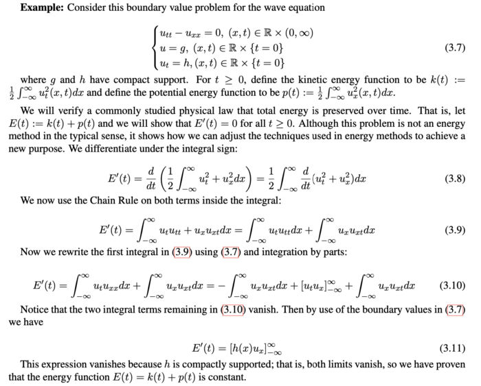 Conservation of the energy functional for the wave equation initial value problem (IVP)