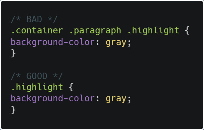 Good vs Bad approach while writing CSS