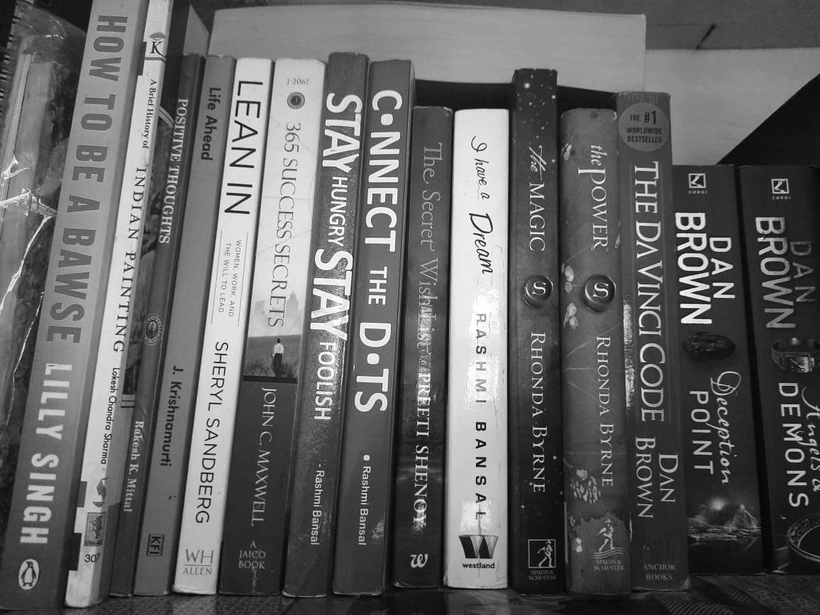 Personal book collections which keep me motivated and might help you as well from life problems and being empathetic.