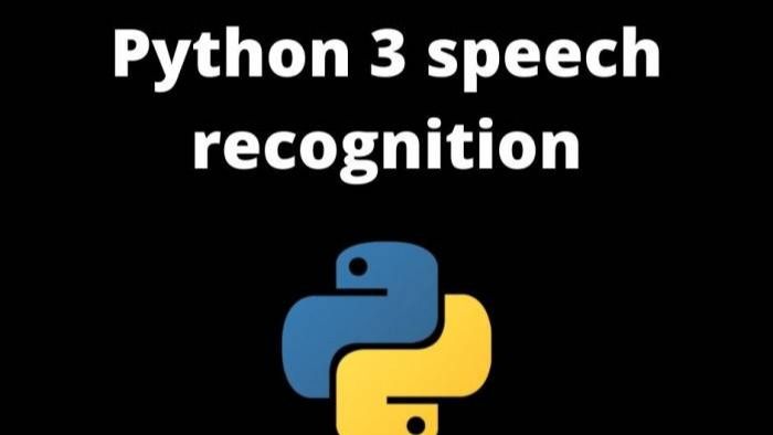 machine learning speech recognition python