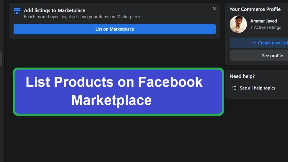 can you list food on facebook marketplace