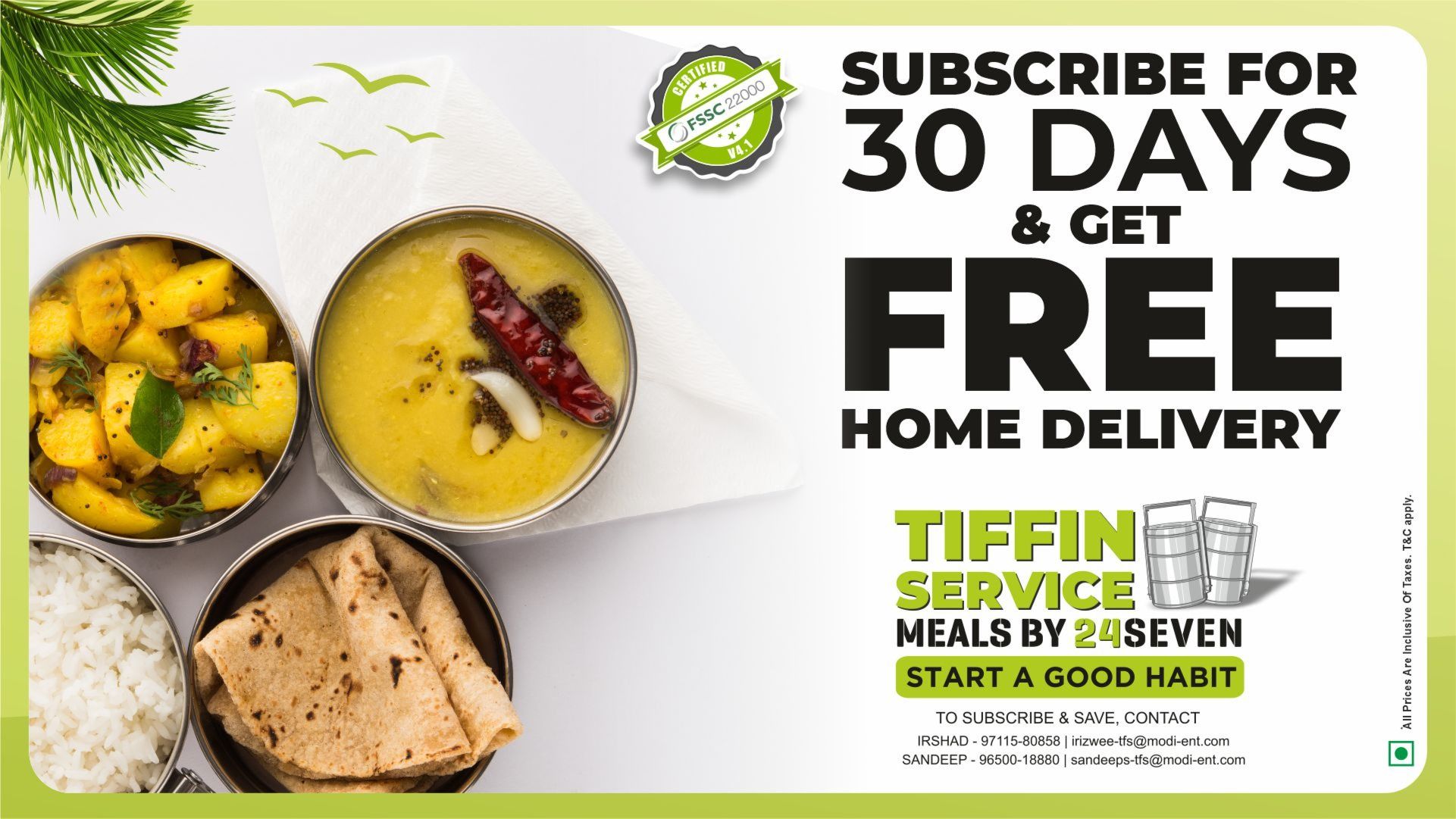 Tiffin Dabba Delivery Service In Delhi 24 Seven 24 Seven Tealfeed
